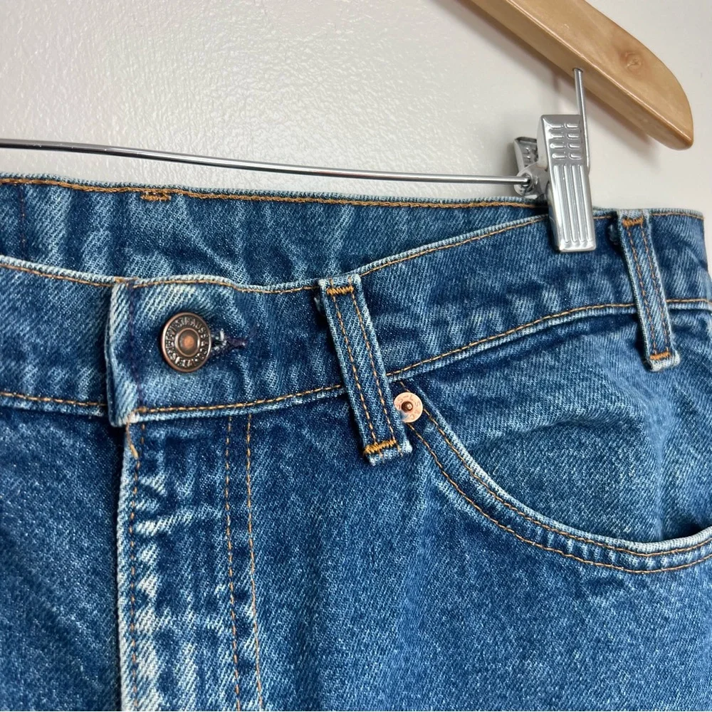 Vintage Orange Tab Levi’s 517 Straight Leg Blue Jeans